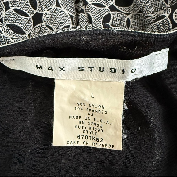 VTG Max Studio Black Babydoll Top Sz L Y2K 2000s Fairy Grunge Whimsigoth Gothic - Picture 6 of 7
